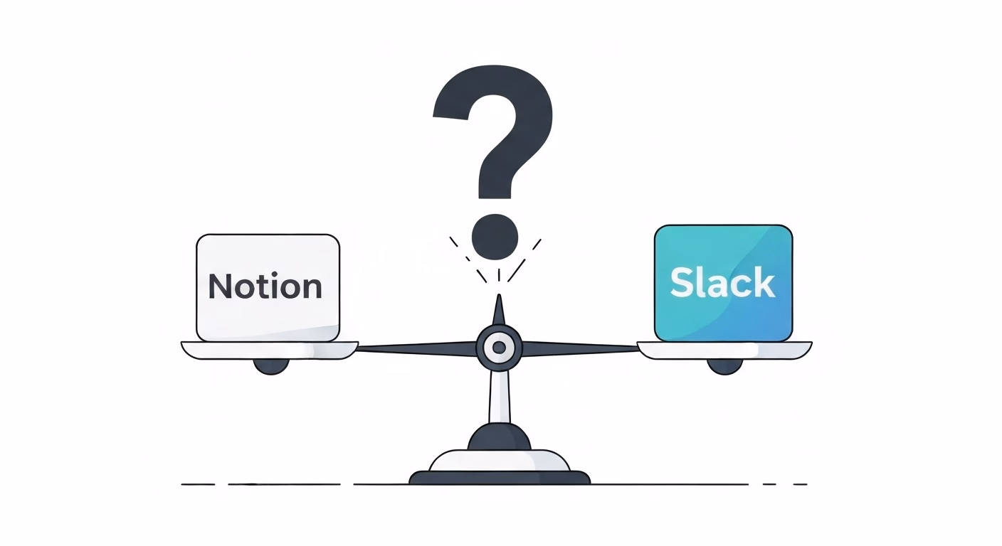 要約した情報をどう共有する?NotionとSlack、あなたに合うのはどっち?