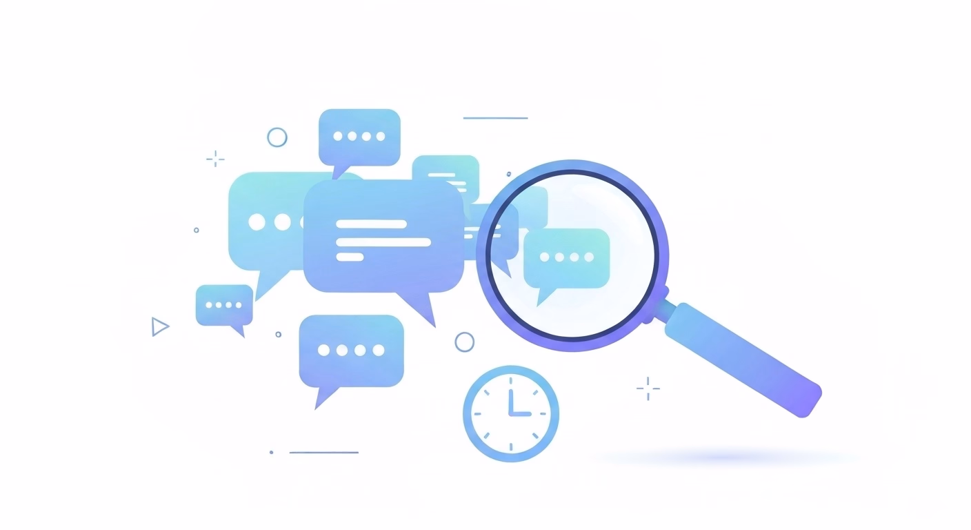 professional blog article thumbnail showing a magnifying glass skillfully extra…