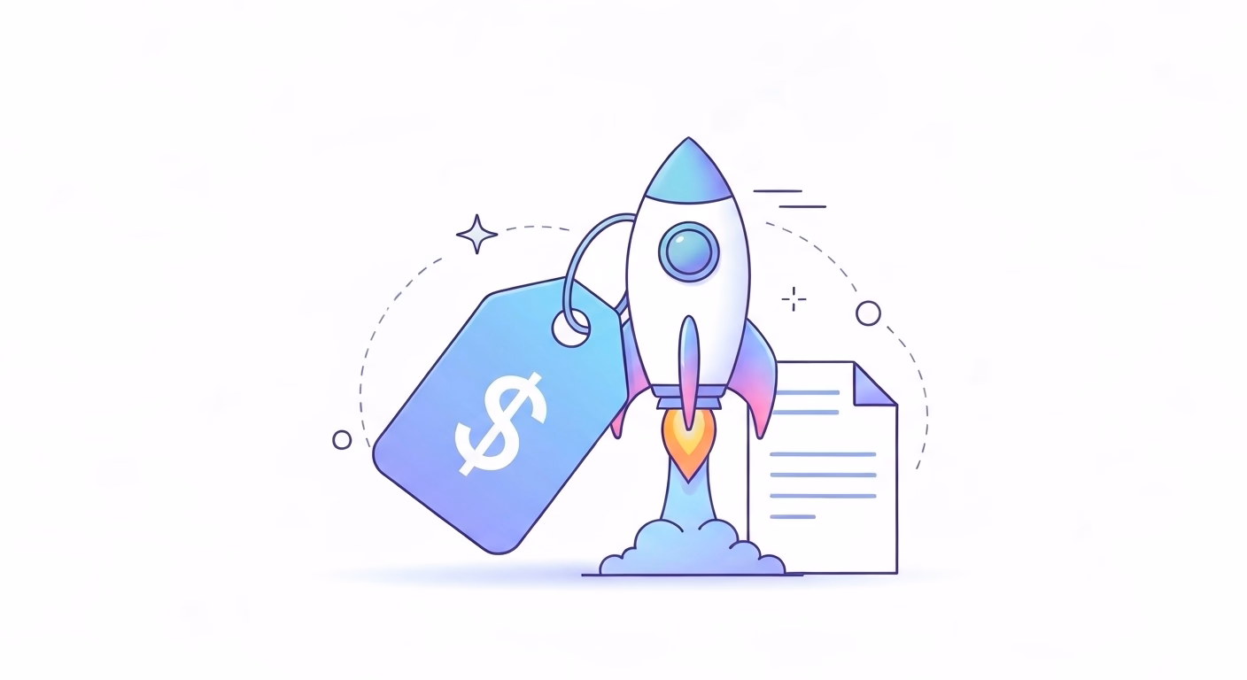 A professional blog article thumbnail illustrating the concept of choosing a pr…