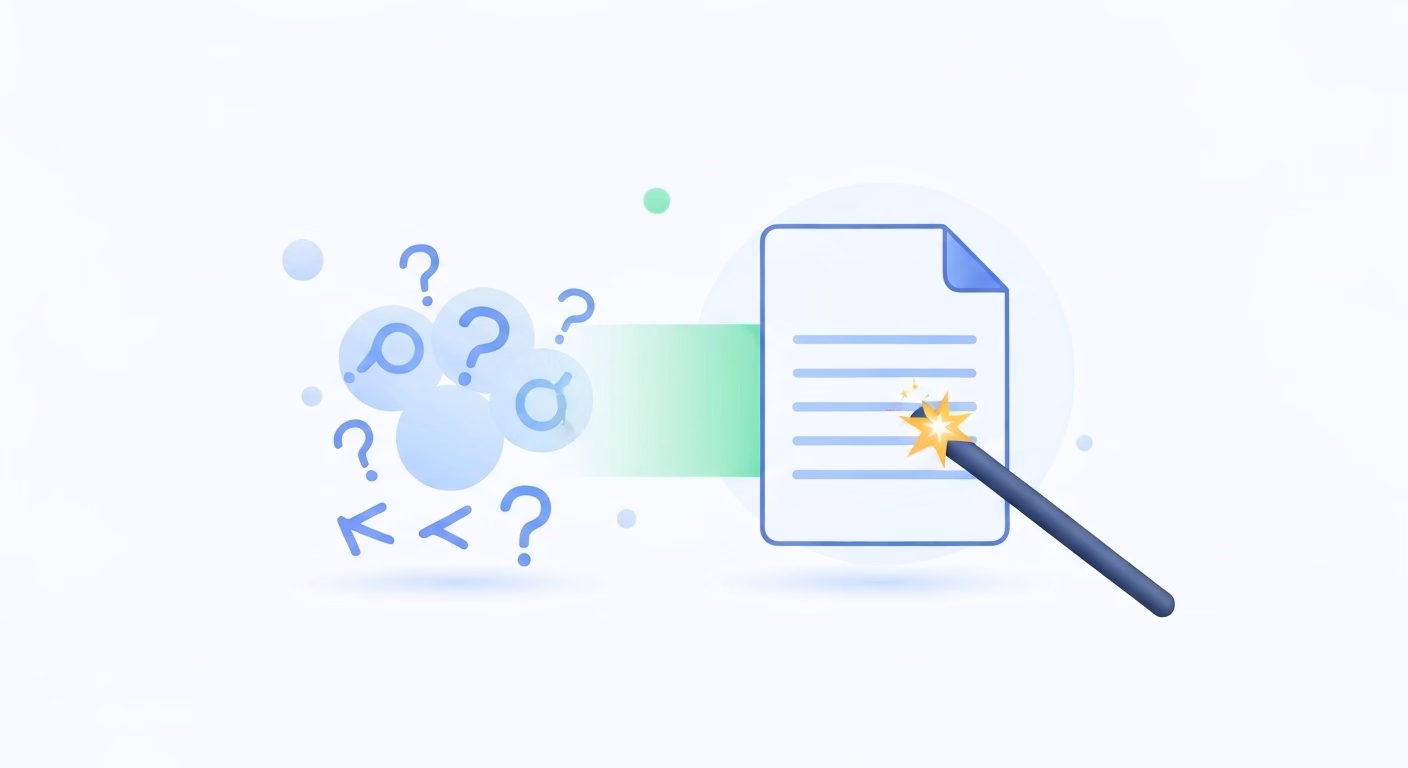 Professional blog article thumbnail illustrating a solution to text garbling. A…