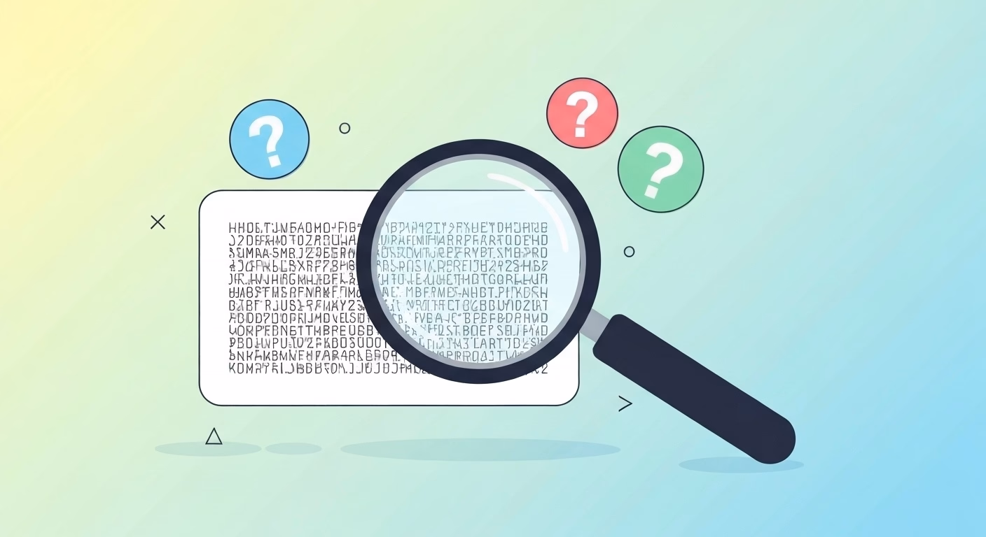 A vector illustration depicting the causes of a technical issue. A large magnif…