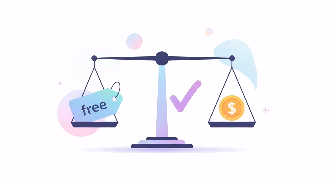 A professional blog article thumbnail illustrating the concept of choosing a pr…