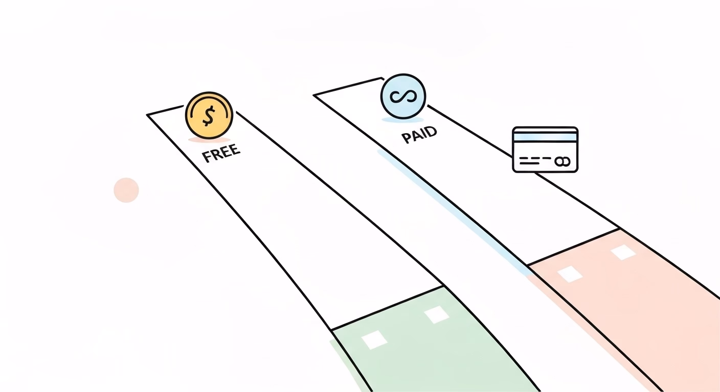 A clear and modern illustration showing three distinct paths or options, repres…