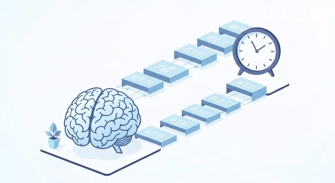 A visual metaphor for overcoming information overload. An intelligent AI brain …