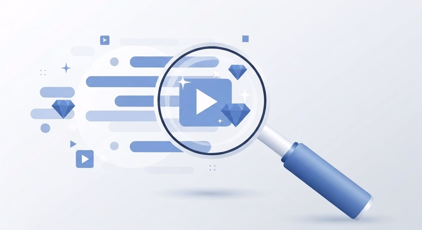 A symbolic illustration of efficiency. A large, clean magnifying glass is shown…